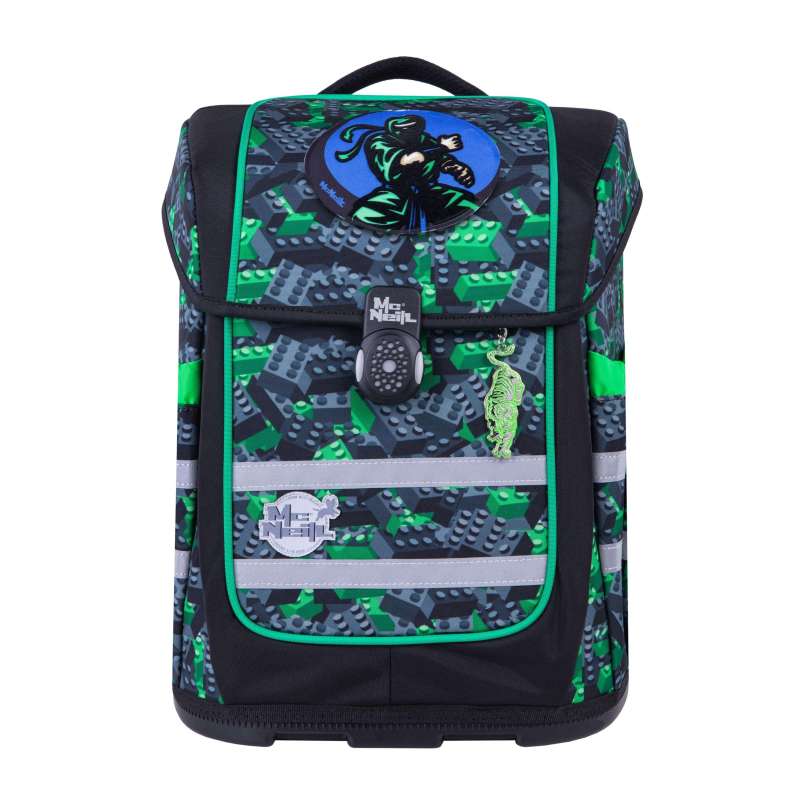 MCNEILL Schulranzen-Set ERGO COMPACTO 5 tlg, Mc Neill Designs Kids from the block von Mc Neill
