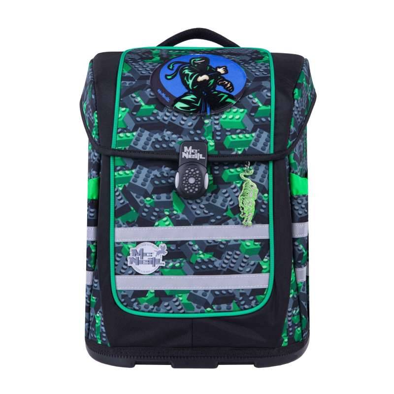 MCNEILL Schulranzen-Set ERGO COMPACTO 5 tlg, Mc Neill Designs Kids from the block von Mc Neill