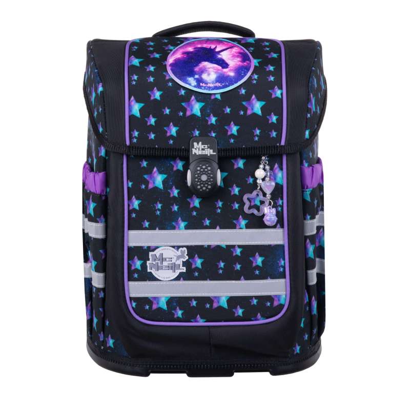 MCNEILL Schulranzen-Set ERGO COMPACTO 5 tlg, Mc Neill Designs Star Night von Mc Neill