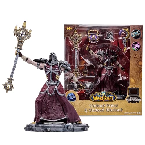 McFarlane Toys - World of Warcraft Undead: Priester / Warlock (selten) 1:12 Maßstab Posierte Figur, Mehrfarbig von McFarlane Toys