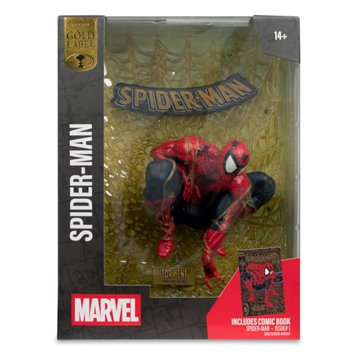 Marvel Collection PVC Statue 1/6 Spider-Man (Spider-Man # 1) (Gold Edition) (Gold Label) 15 cm von McFarlane
