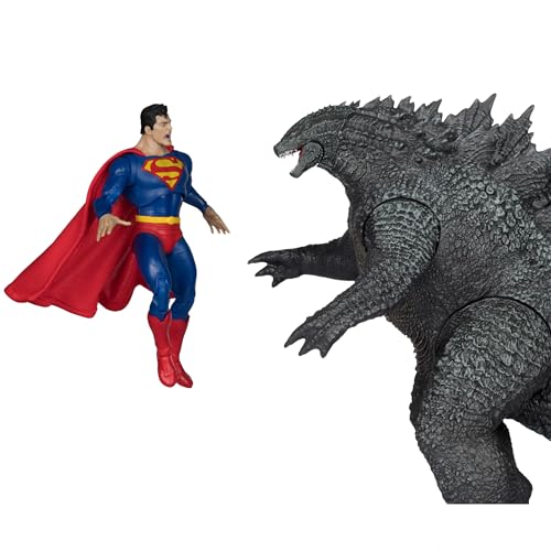 McFarlane DC Justice League Monsterverse DC Multiverse Actionfiguren 2er-Pack Superman Vs. Godzilla 30 cm von McFarlane