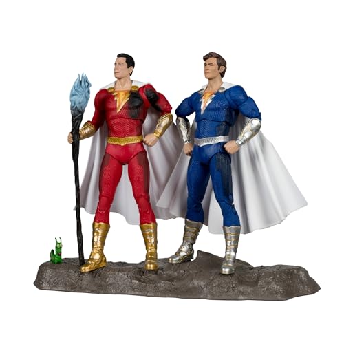 McFarlane DC Multiverse Actionfiguren 2er-Pack Shazam (Battle Damage) & Freddie Freeman (Gold Label) 18 cm von McFarlane