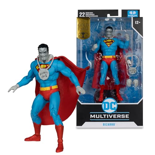 McFarlane DC Multiverse Bizzaro (DC Classic) Gold Label 17,8 cm Actionfigur Spielzeug von McFarlane