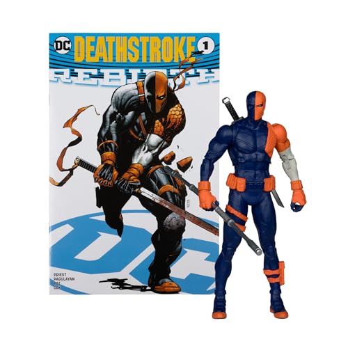McFarlane Toys - DC Direct Page Punchers Deathstroke (DC Rebirth) 17,8 cm Figur mit Comic von McFarlane