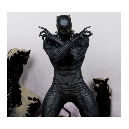 McFarlane Toys Marvel Black Panther Sammlerstück im Maßstab 1:10 mit Szene (Marvel Knights #4) von McFarlane