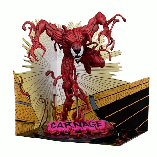 McFarlane Toys Marvel Carnage Sammelobjekt im Maßstab 1:10 mit Szene (The Amazing Spider-Man #362) von McFarlane