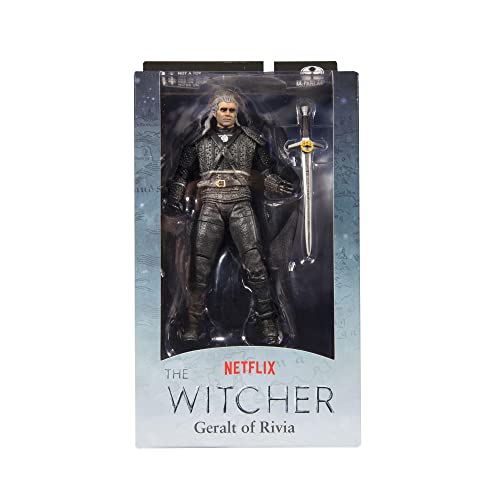 McFarlane Witcher Actionfigur Geralt of Rivia 18 cm, Mehrfarbig von McFarlane