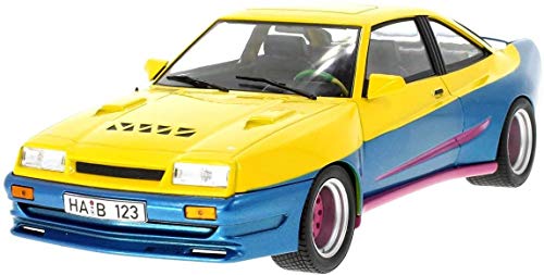 McG Opel Manta B Mattig gelb blau 1991 Modellauto 18095 1:18 von McG