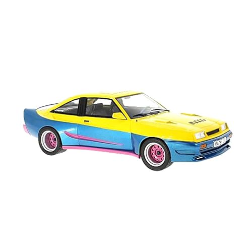 McG - Opel-Manta Mattig-1991 Miniatur-Sammlerauto, 18095YBR, Gelb/Blau/Rosa von McG