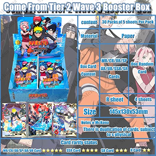 McKona Naruto Card Pack ? Trading Card Booster Box Anime Game TCG Combat RPG Trading Card Pack 36 Pack ? 5 Card Pack von McKona