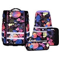 MCNEILL 9661415000 Schulranzen-Set ERGO PERFECTO, 5tlg. STITCH BLACK von McNeill