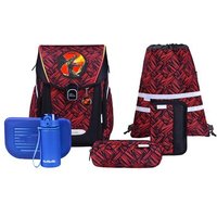 MCNEILL 9663261000 Primo Zack Schulranzen – 9-teiliges Set mit Brotdose, Trinkflasche & zwei McAddys von McNeill