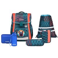 MCNEILL 9664321000 Bravo Bear Schulranzen – 9-teiliges Set mit Brotdose, Trinkflasche & zwei McAddys von McNeill