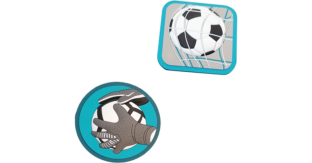 McTaggies Fußball, magnetisch, 2-tlg. grau/türkis von McNeill