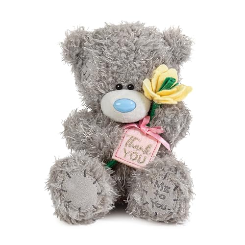 Me To You Tatty Teddy Thank You Plüschbär auf Geschenksockel, 15 cm hoch, offizielle Kollektion, Grau Me To You Tatty Teddy Thank You Plüschbär auf Geschenksockel, 15 cm hoch, offizielle Kollektion, Grau von Me to You
