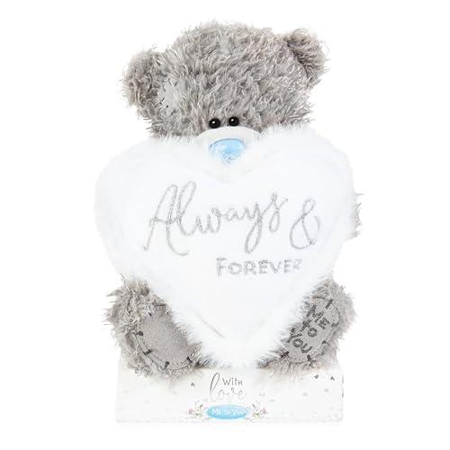 Me To You Tatty Teddybär Always and Forever, 15 cm, offizielle Hochzeitskollektion, Grau von Me to You