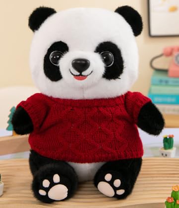 MeYuxg Kuscheltier Panda, 25CM Pandabär Kuscheltier,PP-Baumwolle Kuscheltier Pandabär, Panda Kuscheltier für Jungen, Mädchen und Erwachsene,Geburtstag, Weihnachten,Partygeschenke(Roter Pullover B) MeYuxg Kuscheltier Panda, 25CM Pandabär Kuscheltier,PP-Baumwolle Kuscheltier Pandabär, Panda Kuscheltier für Jungen, Mädchen und Erwachsene,Geburtstag, Weihnachten,Partygeschenke(Roter Pullover B) von MeYuxg