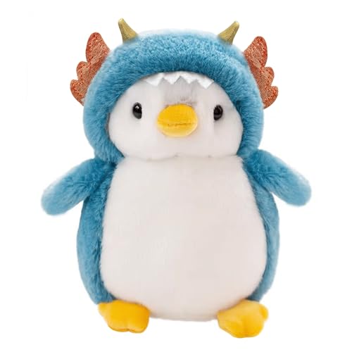 MeYuxg Pinguin Stofftier, 20CM Pinguin Kuscheltier, PP-Baumwolle Kuscheltier Pinguin, Pinguin Stofftier für Jungen, Mädchen und Erwachsene, Geburtstag, Weihnachten, Partygeschenke(Blauer Pinguin) von MeYuxg