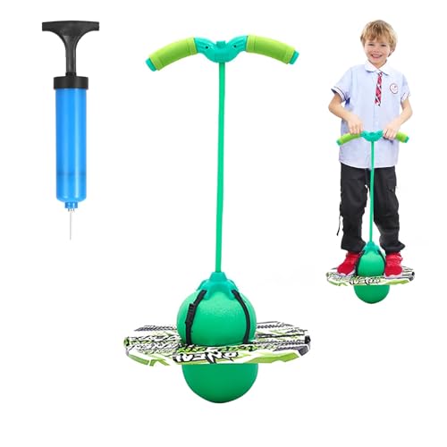 MeYuxg Pogo Stick für Kinder, Hüpfball Kinder mit Griff, 100 kg Tragfähigkeit, Hüpfstange für Kinder und Erwachsene, Sportgeräte für Gleichgewichtstraining, Sport, Abnehmen und Fettverbrennung(Grün) MeYuxg Pogo Stick für Kinder, Hüpfball Kinder mit Griff, 100 kg Tragfähigkeit, Hüpfstange für Kinder und Erwachsene, Sportgeräte für Gleichgewichtstraining, Sport, Abnehmen und Fettverbrennung(Grün) von MeYuxg