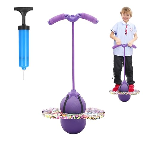 MeYuxg Pogo Stick für Kinder, Hüpfball Kinder mit Griff, 100 kg Tragfähigkeit, Hüpfstange für Kinder und Erwachsene, Sportgeräte für Gleichgewichtstraining, Sport, Abnehmen und Fettverbrennung(Lila) MeYuxg Pogo Stick für Kinder, Hüpfball Kinder mit Griff, 100 kg Tragfähigkeit, Hüpfstange für Kinder und Erwachsene, Sportgeräte für Gleichgewichtstraining, Sport, Abnehmen und Fettverbrennung(Lila) von MeYuxg