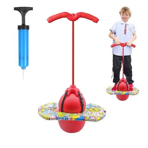MeYuxg Pogo Stick für Kinder, Hüpfball Kinder mit Griff, 100 kg Tragfähigkeit, Hüpfstange für Kinder und Erwachsene, Sportgeräte für Gleichgewichtstraining, Sport, Abnehmen und Fettverbrennung(Rot) MeYuxg Pogo Stick für Kinder, Hüpfball Kinder mit Griff, 100 kg Tragfähigkeit, Hüpfstange für Kinder und Erwachsene, Sportgeräte für Gleichgewichtstraining, Sport, Abnehmen und Fettverbrennung(Rot) von MeYuxg