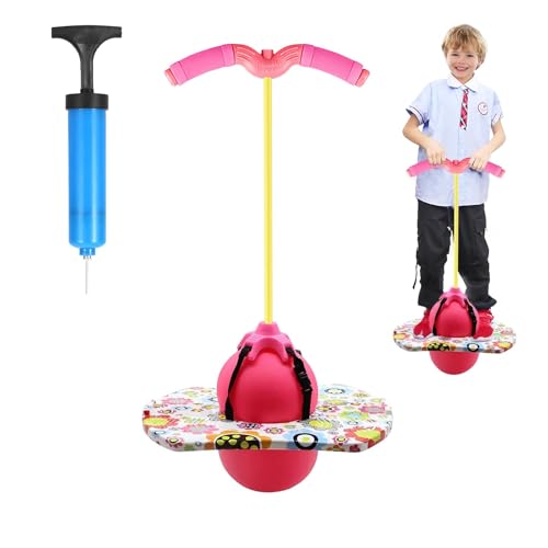 MeYuxg Pogo Stick für Kinder, Hüpfball Kinder mit Griff, 100 kg Tragfähigkeit, Hüpfstange für Kinder und Erwachsene, Sportgeräte für Gleichgewichtstraining, Sport, Abnehmen und Fettverbrennung(Rosa) MeYuxg Pogo Stick für Kinder, Hüpfball Kinder mit Griff, 100 kg Tragfähigkeit, Hüpfstange für Kinder und Erwachsene, Sportgeräte für Gleichgewichtstraining, Sport, Abnehmen und Fettverbrennung(Rosa) von MeYuxg
