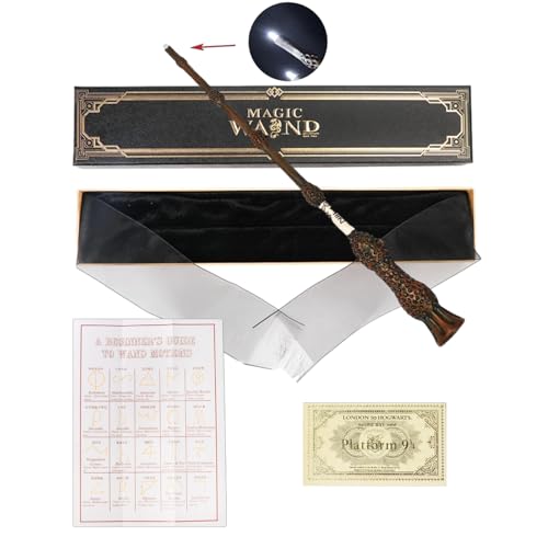 MeYuxg Zauberstab Harry Potter-Dumbledore Zauberstab mit Licht und Sound aus Kunststoff mit Patronus-Projektion Spielzeug Cosplay Props Fanartikel für Kinder ab 7 Jahren Geschenk, Deko MeYuxg Zauberstab Harry Potter-Dumbledore Zauberstab mit Licht und Sound aus Kunststoff mit Patronus-Projektion Spielzeug Cosplay Props Fanartikel für Kinder ab 7 Jahren Geschenk, Deko von MeYuxg