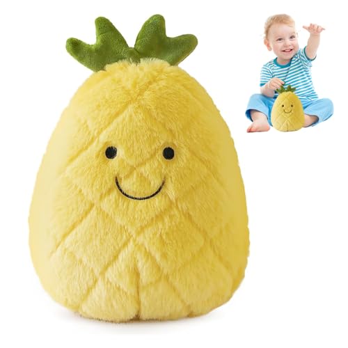 Obst Plüschtier,Ananas Plüschtier Stofftier,Ananas Plüsch Kissen,Nette Ananas Plüschtier Puppe Gefüllte Plüsch,Kissen Puppe Wurfkissen, Ananas Softpuppe Stofftier für Kinder Mädchen Jungen(25cm) Obst Plüschtier,Ananas Plüschtier Stofftier,Ananas Plüsch Kissen,Nette Ananas Plüschtier Puppe Gefüllte Plüsch,Kissen Puppe Wurfkissen, Ananas Softpuppe Stofftier für Kinder Mädchen Jungen(25cm) von MeYuxg