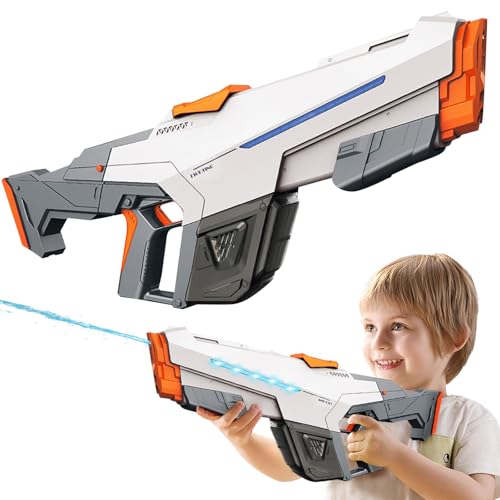 Wasserpistole Elektrisch mit Automatischer Wasseraufnahme, Elektrische Wasserpistole für Kinder Erwachsene, 610ml Kapazität, für Pool Party Strand im Freien von MeYuxg