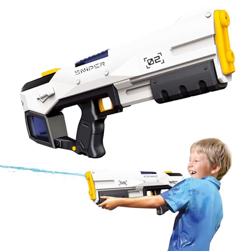 Wasserpistole Elektrisch mit Automatischer Wasseraufnahme, Elektrische Wasserpistole für Kinder Erwachsene, für Pool Party Strand im Freien von MeYuxg