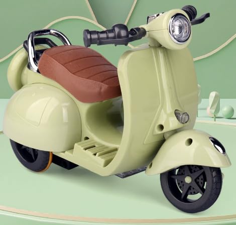 Zubehör, Motorräd Scooter Spielzeug für Monster, Have a seat, Macaron und Dritte Generation, EIN Motorrad mit Licht und Musik, Geschenke für Jungen und Mädchen (grün) von MeYuxg