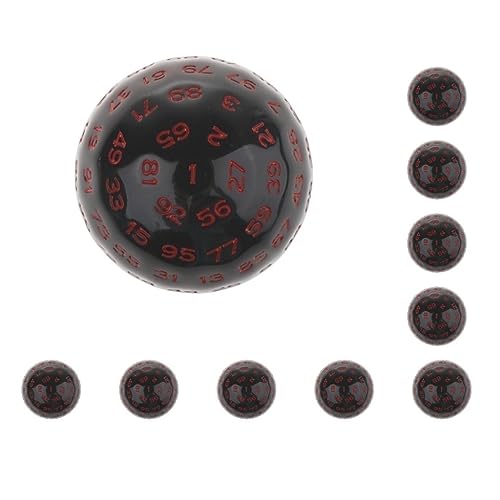 10er-Set mehrseitige Acryl-Würfel für Tischbrett, Rollenspiele, Bar, Club, Rot, 48 mm 10er-Set mehrseitige Acryl-Würfel für Tischbrett, Rollenspiele, Bar, Club, Rot, 48 mm von Mealoodiousmusea
