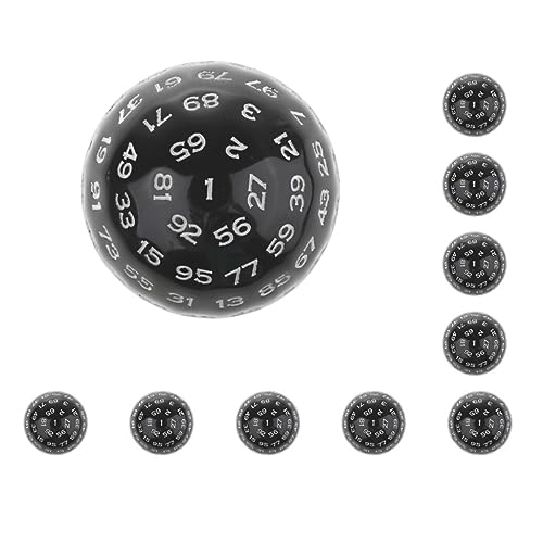 10er-Set mehrseitige Acryl-Würfel für Tischbrett, Rollenspiele, Bar, Club, Weiß, 48 mm 10er-Set mehrseitige Acryl-Würfel für Tischbrett, Rollenspiele, Bar, Club, Weiß, 48 mm von Mealoodiousmusea