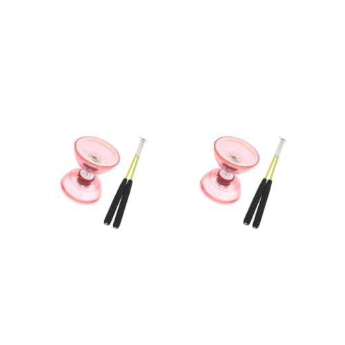 2 Set Dreifach-Lagerleuchten Diabolo mit Handstäben String Hochleistungs- und unterhaltsames Jonglieren chinesisches Rot 13 cm 2 Set Dreifach-Lagerleuchten Diabolo mit Handstäben String Hochleistungs- und unterhaltsames Jonglieren chinesisches Rot 13 cm von Mealoodiousmusea