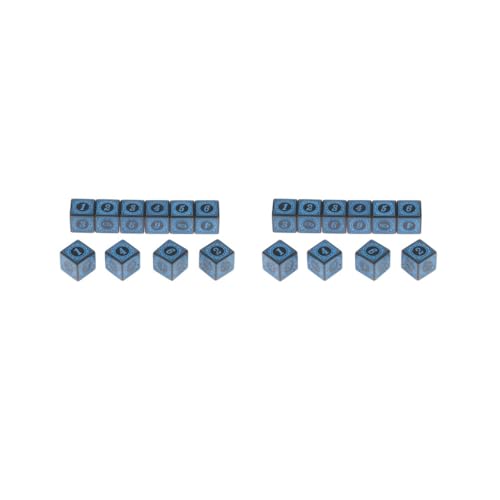2er-Set, 10 x mehrseitige Acryl-Würfel für Tischbrett-Rollenspiele, blau 2er-Set, 10 x mehrseitige Acryl-Würfel für Tischbrett-Rollenspiele, blau von Mealoodiousmusea