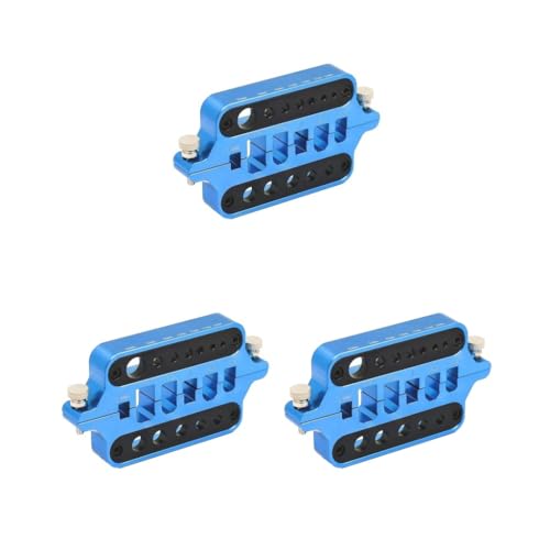 3 Set RC Metall Mini Lötwerkzeug Halter Modellauto Drohne Schweißwerkzeuge Station Unterstützung Wärmedämmbank T Steckverbinder Blau von Mealoodiousmusea