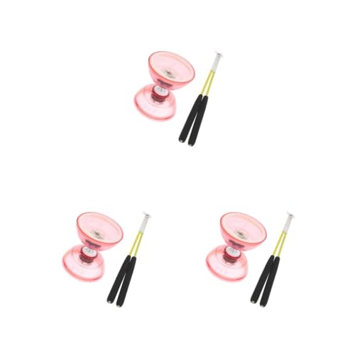 3 Set Triple Bearing Lights Diabolo with Handsticks String High Performance and Entertaining Jonggling Chinese Red 13cm 3 Set Triple Bearing Lights Diabolo with Handsticks String High Performance and Entertaining Jonggling Chinese Red 13cm von Mealoodiousmusea