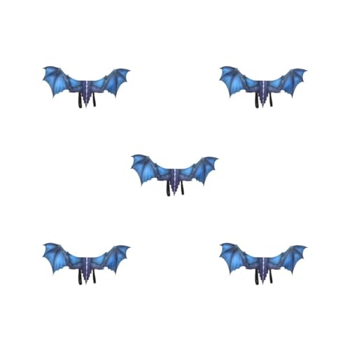 5 Set Exquisite Drachen Ritzel Flügel Requisiten Für Halloween Karneval Cosplay Erwachsene Dekoration Tuch Vliesstoff 2.Drachenflügel Blau von Mealoodiousmusea