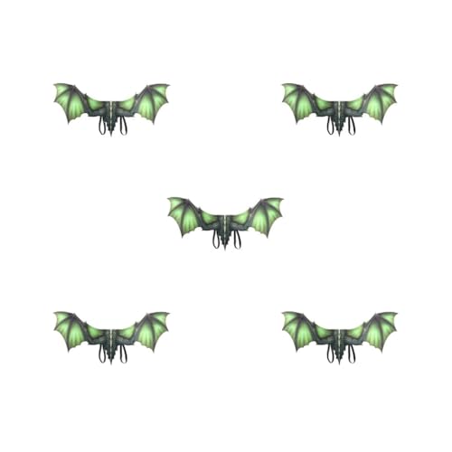 5 Set Exquisite Drachen Ritzel Flügel Requisiten Für Halloween Karneval Cosplay Erwachsene Dekoration Tuch Vliesstoff 2.Drachenflügel Grün von Mealoodiousmusea
