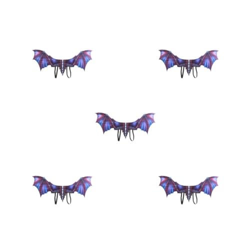 5 Set Exquisite Drachen Ritzel Flügel Requisiten Für Halloween Karneval Cosplay Erwachsene Dekoration Tuch Vliesstoff 2.Drachenflügel Lila von Mealoodiousmusea