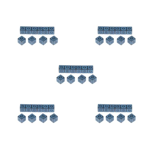 5er-Set, 10 x mehrseitige Acryl-Würfel für Tischbrett-Rollenspiele, blau 5er-Set, 10 x mehrseitige Acryl-Würfel für Tischbrett-Rollenspiele, blau von Mealoodiousmusea