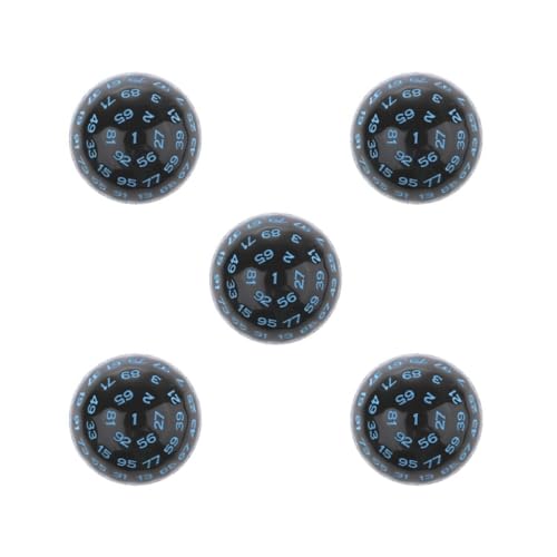 5er-Set mehrseitige Acryl-Würfel für Tischbrett, Rollenspiele, Bar, Club, Blau 5er-Set mehrseitige Acryl-Würfel für Tischbrett, Rollenspiele, Bar, Club, Blau von Mealoodiousmusea