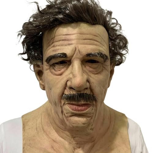 Cosplay-Halloween-Maske, einfach zu tragen, realistischer alter Mann, Spukhaus, realistische Opa-Masken, Halloween-Enden, Maske, Mann-Maske, 3, Stil 3 Cosplay-Halloween-Maske, einfach zu tragen, realistischer alter Mann, Spukhaus, realistische Opa-Masken, Halloween-Enden, Maske, Mann-Maske, 3, Stil 3 von Mealoodiousmusea