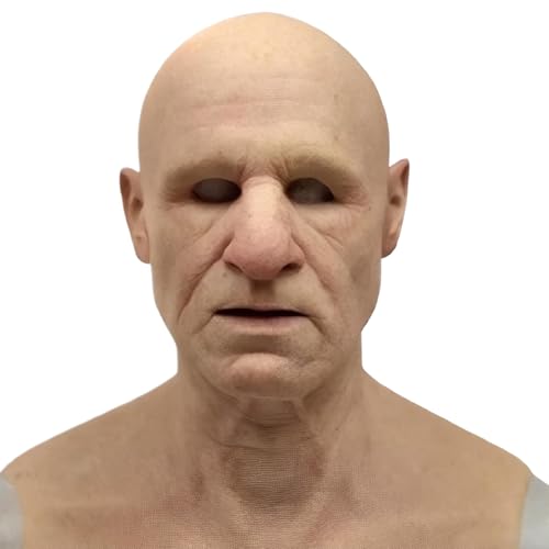 Cosplay-Halloween-Maske, einfach zu tragen, realistischer alter Mann, Spukhaus, realistische Opa-Masken, Halloween-Enden-Maske, Mann-Maske, 1, Stil 1 Cosplay-Halloween-Maske, einfach zu tragen, realistischer alter Mann, Spukhaus, realistische Opa-Masken, Halloween-Enden-Maske, Mann-Maske, 1, Stil 1 von Mealoodiousmusea