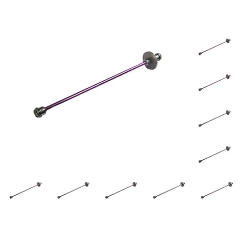 Mealoodiousmusea 10er-Set Metallgetriebe-Antriebswellen-Set, RC-Autoteile für WLtoys Verbesserte Haltbarkeit und Leistung, 1:12 Schaft Mealoodiousmusea 10er-Set Metallgetriebe-Antriebswellen-Set, RC-Autoteile für WLtoys Verbesserte Haltbarkeit und Leistung, 1:12 Schaft von Mealoodiousmusea