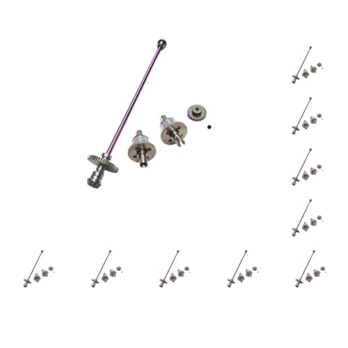 Mealoodiousmusea 10er-Set Metallgetriebe-Antriebswellen-Set, RC-Autoteile für WLtoys Verbesserte Haltbarkeit und Leistung, 1:12 Set Mealoodiousmusea 10er-Set Metallgetriebe-Antriebswellen-Set, RC-Autoteile für WLtoys Verbesserte Haltbarkeit und Leistung, 1:12 Set von Mealoodiousmusea
