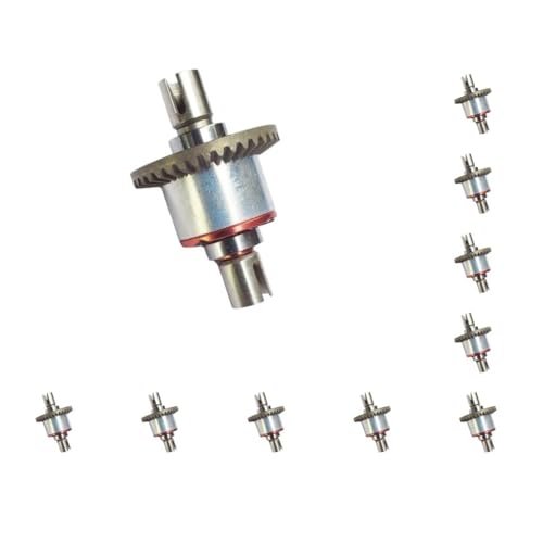 Mealoodiousmusea 10er-Set Metallgetriebe-Antriebswellen-Set, RC-Autoteile für WLtoys verbesserte Haltbarkeit und Leistungsdifferenzial Mealoodiousmusea 10er-Set Metallgetriebe-Antriebswellen-Set, RC-Autoteile für WLtoys verbesserte Haltbarkeit und Leistungsdifferenzial von Mealoodiousmusea