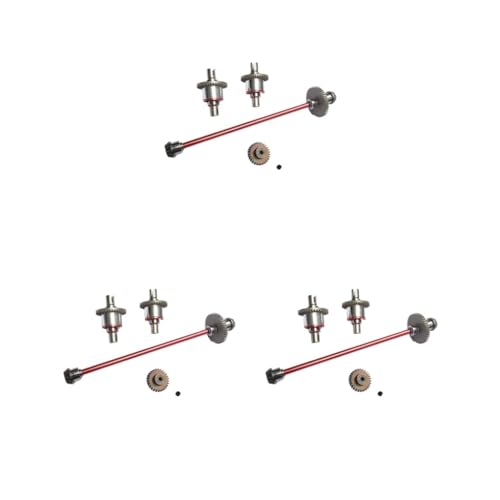 Mealoodiousmusea 3er-Set Metallgetriebe-Antriebswellen-Set, RC-Autoteile für WLtoys, verbesserte Haltbarkeit und Leistung, 1:14 Set Mealoodiousmusea 3er-Set Metallgetriebe-Antriebswellen-Set, RC-Autoteile für WLtoys, verbesserte Haltbarkeit und Leistung, 1:14 Set von Mealoodiousmusea