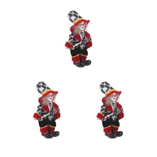 Mealoodiousmusea 3er-Set lustige Harlekin-Puppe mit Outfits, Zirkusaufführungen, Geschenk für Kinder, mit Outfits, lustige Harlekin-Puppe, Zirkusrequisiten, Stil 4 Mealoodiousmusea 3er-Set lustige Harlekin-Puppe mit Outfits, Zirkusaufführungen, Geschenk für Kinder, mit Outfits, lustige Harlekin-Puppe, Zirkusrequisiten, Stil 4 von Mealoodiousmusea